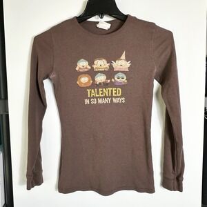 Vtg Y2K South Park Cartman Thermal Shirt Women S Talented In So Many Ways*READ*